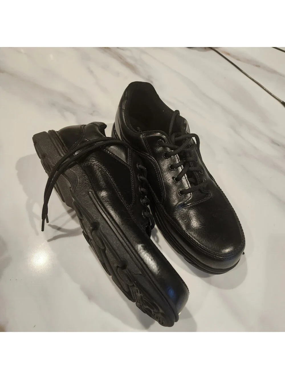 Rockport Men’s Black Leather Walking Comfort Shoes K71218 Size 11.5 flawless